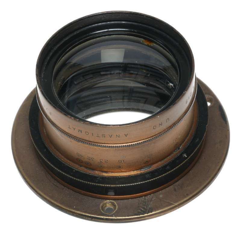 Aldis Uno Anastigmat F.7.7 No.3 11 In Focus Large Format Brass Lens