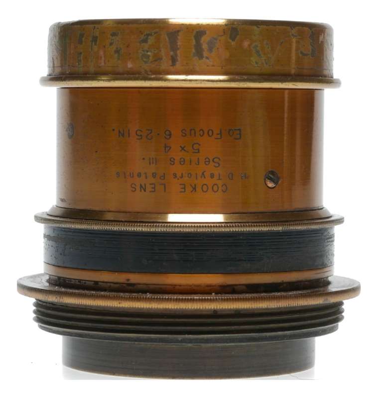 Taylor Cooke Series III 5x4 Eq.Focus 6.25 In No.319 Brass Camera Lens