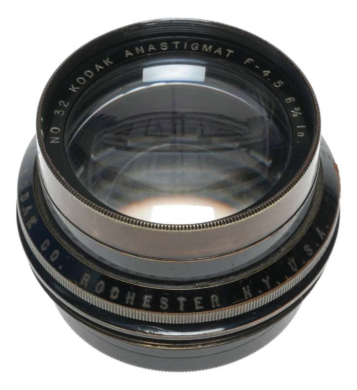 Kodak No.32 Anastigmat F-4.5 Large Format Camera Lens 6 3/8 In
