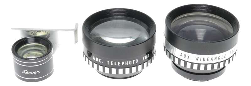 Kodak Inst. Lens Set Bower Telephoto, Wide Angle & Tele-wide Finder