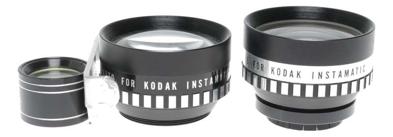 Kodak Inst. Lens Set Bower Telephoto, Wide Angle & Tele-wide Finder