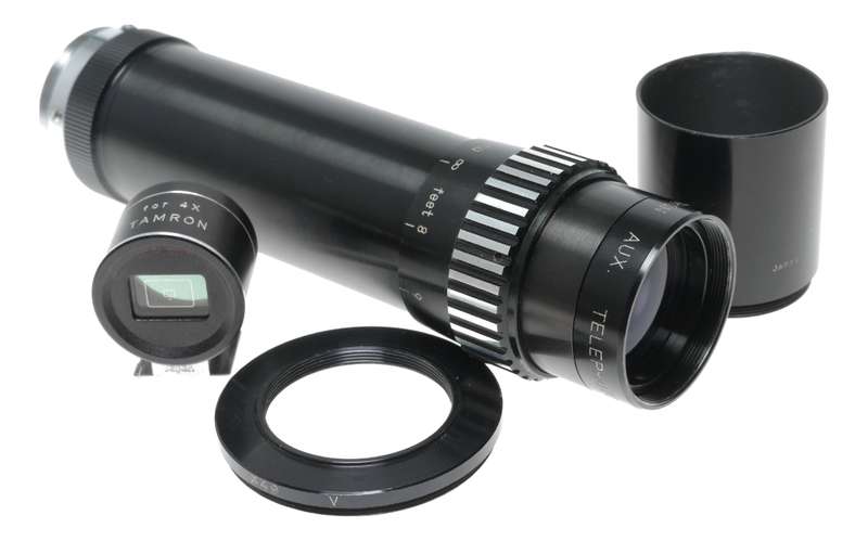 Tamron 4x Aux.Tele Photo Lens Finder Masks Camera Series V Adapter