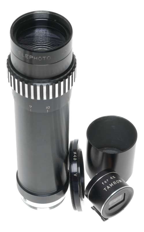 Tamron 4x Aux.Tele Photo Lens Finder Masks Camera Series V Adapter