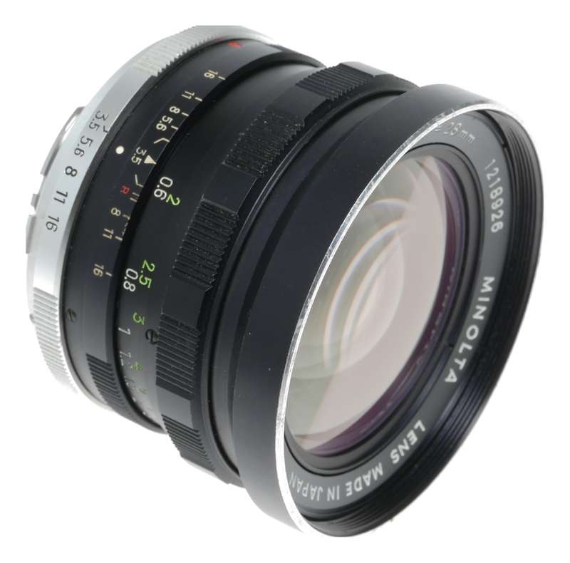 Minolta Wide Angle Rokkor SG 1:3.5 f=28mm Prime Camera Lens