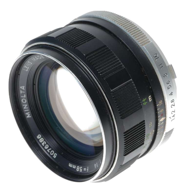 Minolta MC Rokkor PF 1:1.4 f=58mm SLR Camera Prime Fast Lens