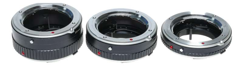 Minolta MC/MD Camera Lens Extension Tubes 14 21 28mm