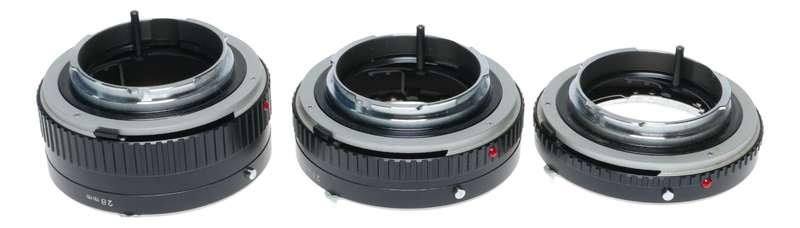 Minolta MC/MD Camera Lens Extension Tubes 14 21 28mm