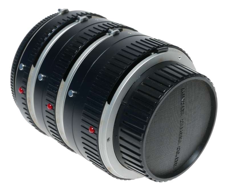 Minolta MC/MD Camera Lens Extension Tubes 14 21 28mm