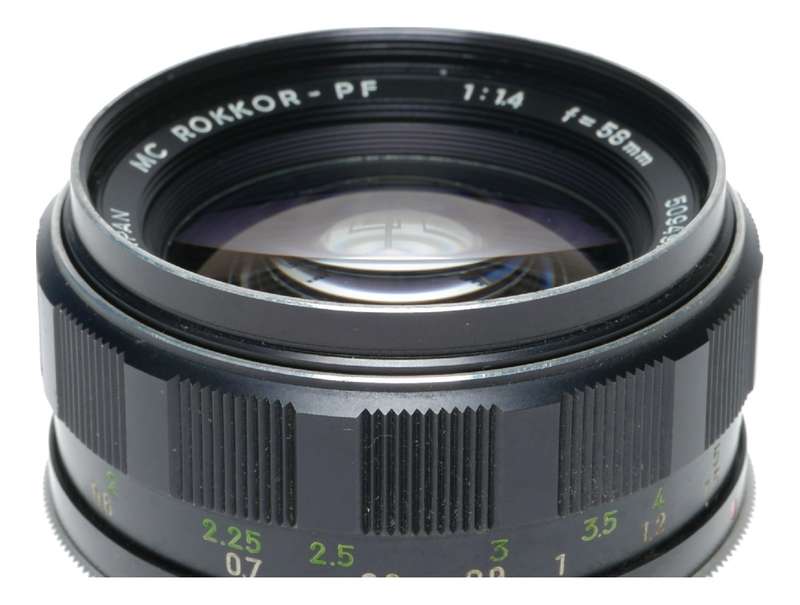 Minolta MC Rokkor PF Prime Fast Lens 1:1.4 f=58mm for SLR Camera