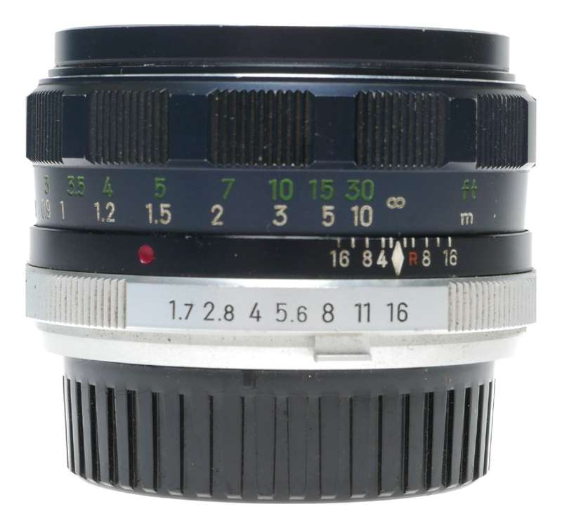 Minolta MC Rokkor PF 1:1.7 f=55mm SLR Prime Fast Camera Lens