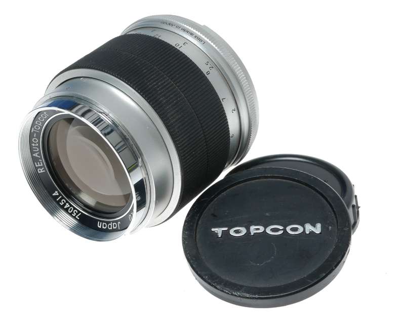 Topcon 1:2.8 f=10cm RE. Auto-Topcor Telephoto Exakta Camera Lens