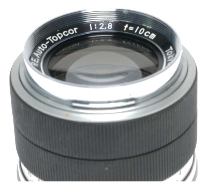 Topcon 1:2.8 f=10cm RE. Auto-Topcor Telephoto Exakta Camera Lens