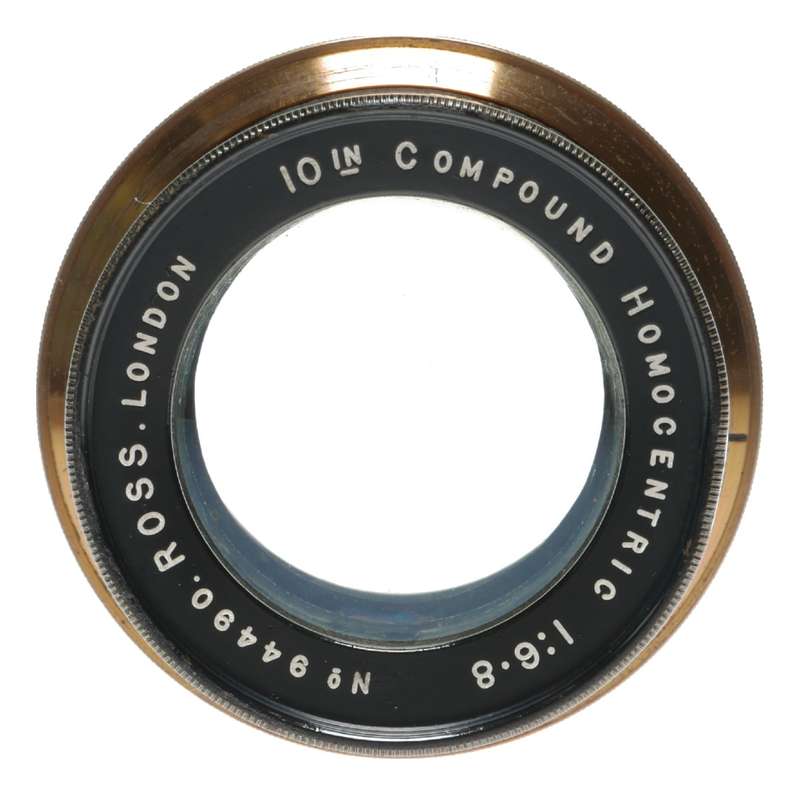 Ross London 10 Inch Compound Homocentric 1:6.8 Camera Brass Lens