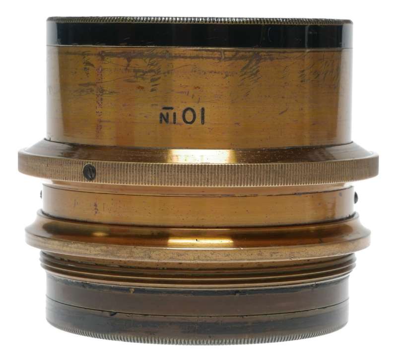 Ross London 10 Inch Compound Homocentric 1:6.8 Camera Brass Lens