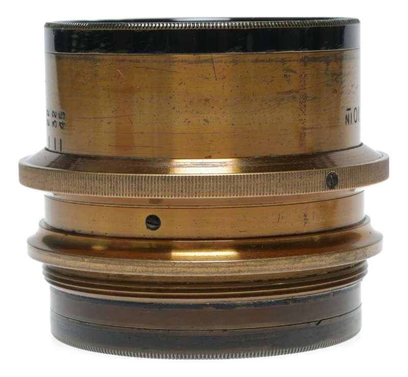 Ross London 10 Inch Compound Homocentric 1:6.8 Camera Brass Lens