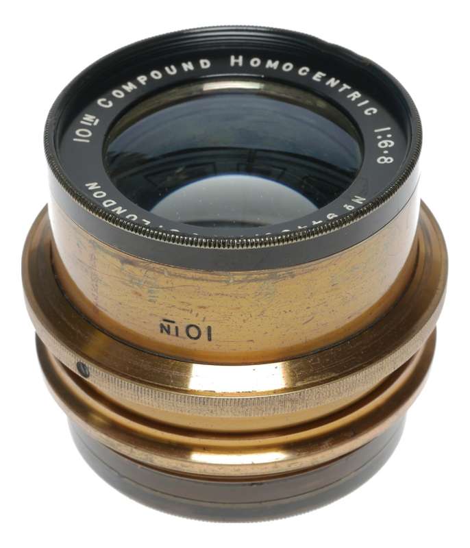 Ross London 10 Inch Compound Homocentric 1:6.8 Camera Brass Lens