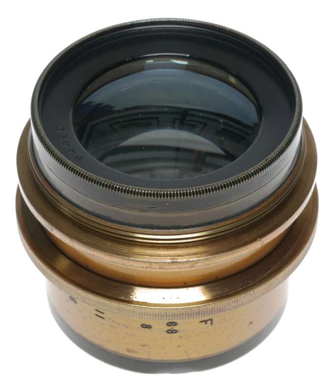 Ross London 10 Inch Compound Homocentric 1:6.8 Camera Brass Lens