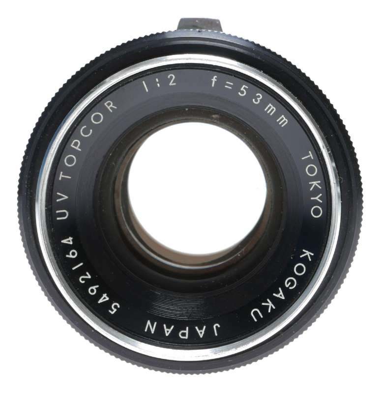 Topcon UV Topcor 1:2 f=53mm Uni Mount SLR Camera Lens