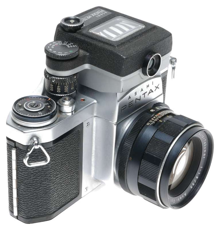 Asahi Pentax S3 SLR Film Camera Version 2 Light meter 1:1.8/55 Lens