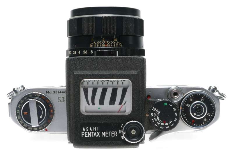 Asahi Pentax S3 SLR Film Camera Version 2 Light meter 1:1.8/55 Lens