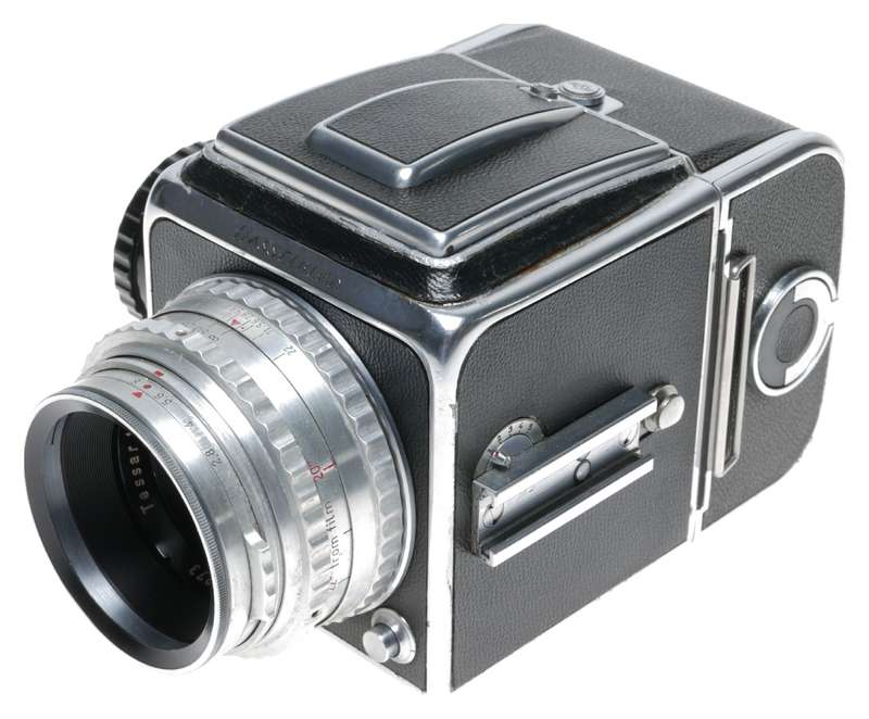 Hasselblad 1600F Camera Zeiss Opton Tessar 2.8/80mm Sonnar 5.6/250mm Lens