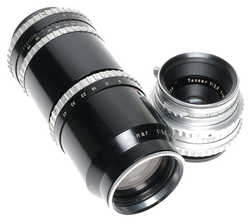 Hasselblad 1600F Camera Zeiss Opton Tessar 2.8/80mm Sonnar 5.6/250mm Lens