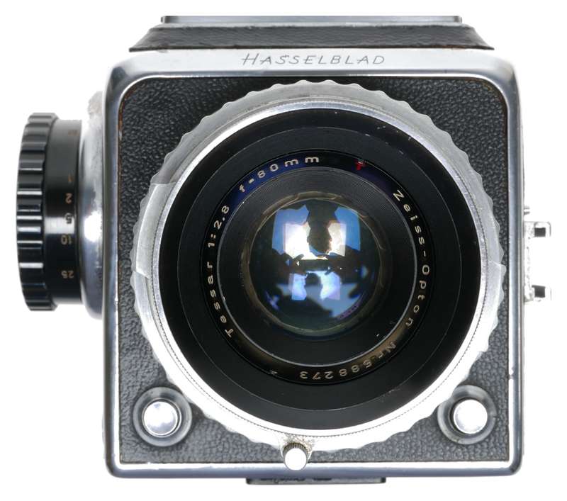 Hasselblad 1600F Camera Zeiss Opton Tessar 2.8/80mm Sonnar 5.6/250mm Lens