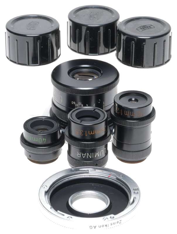 Zeiss Luminar C-Mount Contarex Macro Close-Up Lenses 16 25 40 100mm