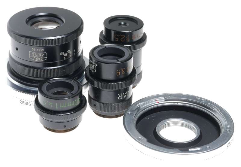 Zeiss Luminar C-Mount Contarex Macro Close-Up Lenses 16 25 40 100mm