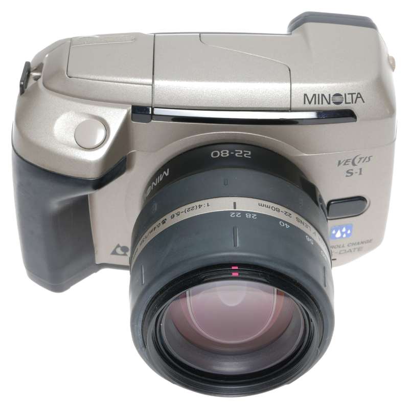 Minolta Vectis S-1 Camera 22-80mm Lens 80-240mm Apo