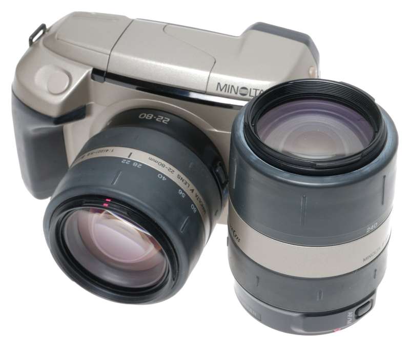 Minolta Vectis S-1 Camera 22-80mm Lens 80-240mm Apo