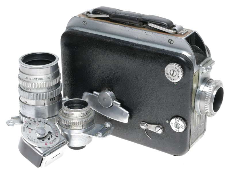 Cine-Kodak Magazine 8 Film Camera Lenses Accessories Case