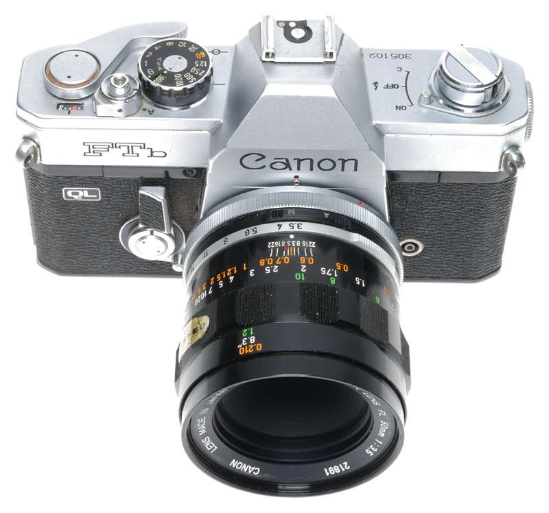 Canon FTb QL SLR Film Camera Macro FL 50mm 1:3.5