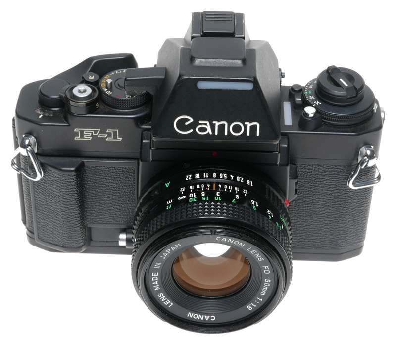 Canon F-1 Program SLR 35mm Film Camera FD 50mm 1:1.8