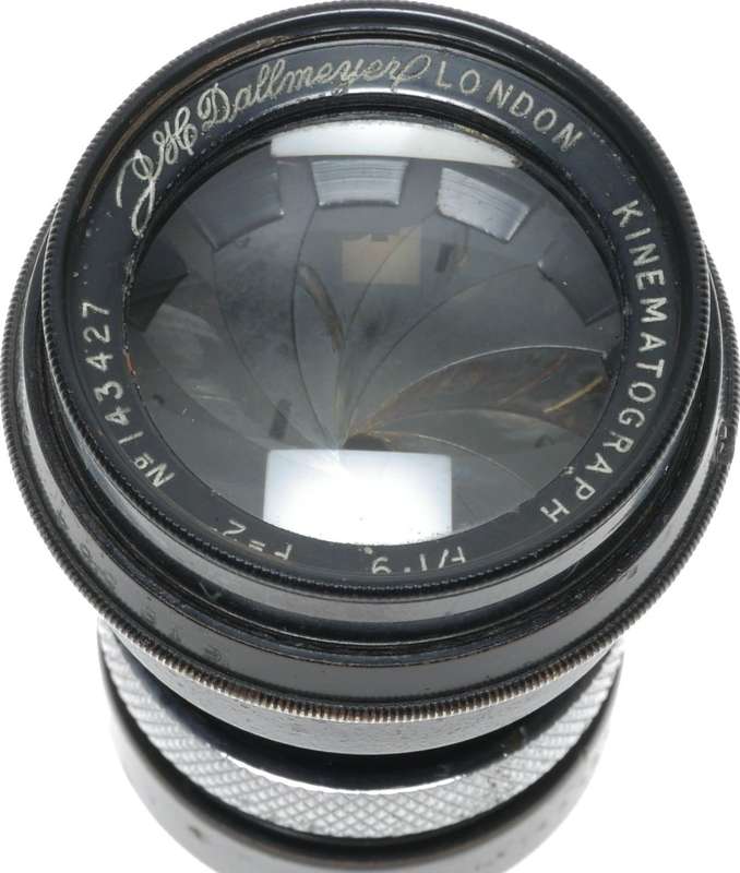 Dallmeyer Kinematograph C-Mount Camera Lens F/1.9 F=2 Inch perfect glass