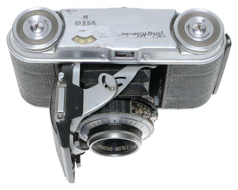 Voigtlander Vito II Folding Camera Compur Rapid Color Skopar 3.5/50