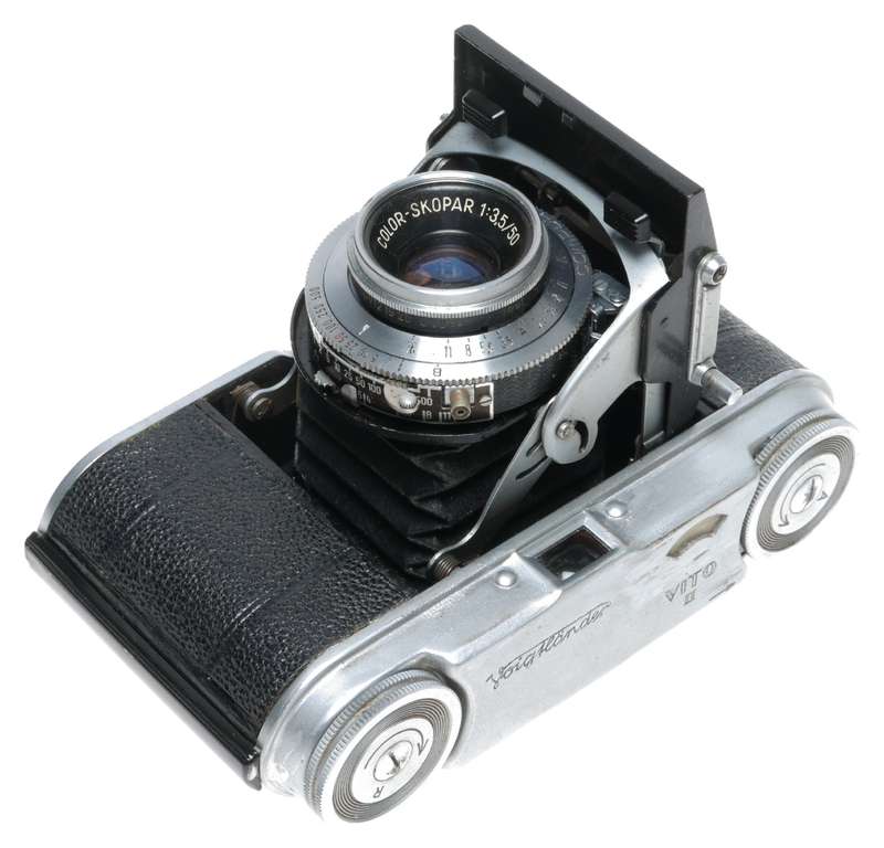 Voigtlander Vito II Folding Camera Compur Rapid Color Skopar 3.5/50