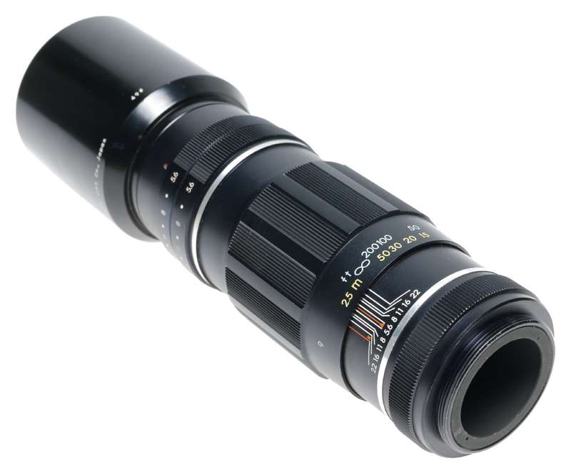 Asahi Takumar 5.6/200mm Telephoto Pentax Camera Lens Shade Hood