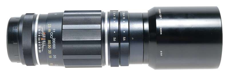Asahi Takumar 5.6/200mm Telephoto Pentax Camera Lens Shade Hood