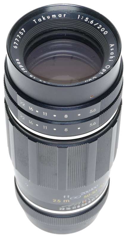 Asahi Takumar 5.6/200mm Telephoto Pentax Camera Lens Shade Hood