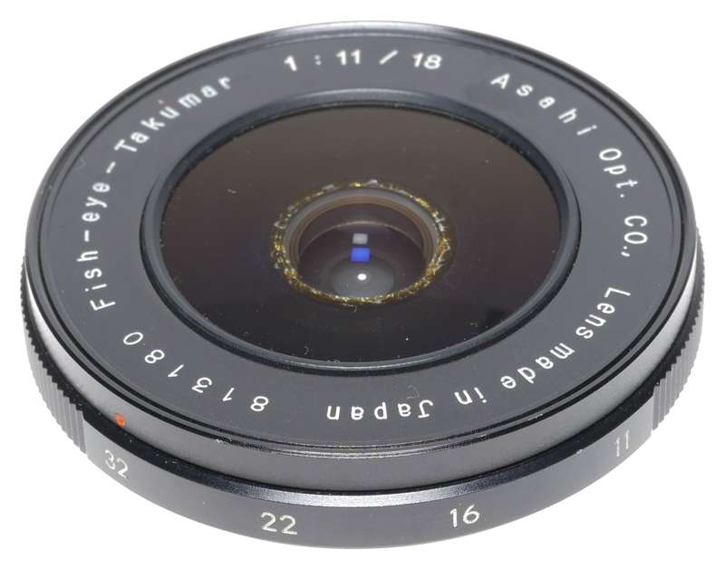 Asahi Fish-Eye-Takumar 1:11/18 Pentax Camera Lens