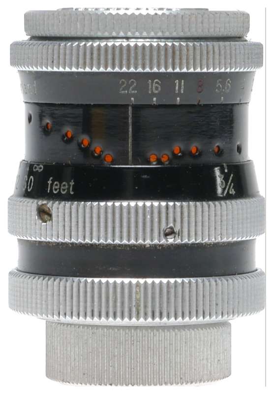 Bolex Yvar 1:1.9 f=13mm B8 Fix-Focus Cine Camera D-Mount Lens
