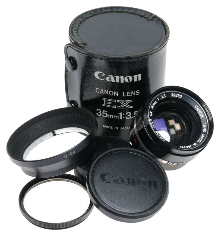 Canon EX Lens 35mm 1:3.5 Wide Angle for EXEE 35mm SLR Camera