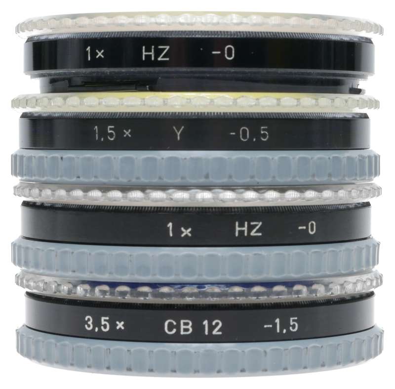 Hasselblad set of 4 Bay 50 camera lens filters HZ CB12 1,5 various