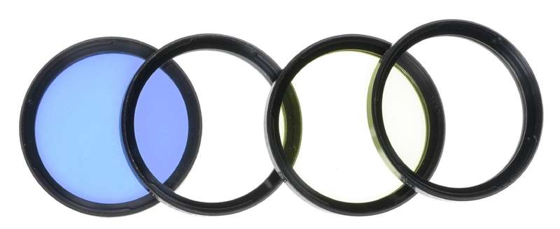 Hasselblad set of 4 Bay 50 camera lens filters HZ CB12 1,5 various