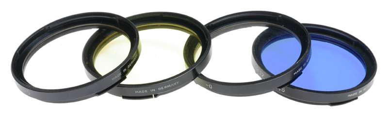 Hasselblad set of 4 Bay 50 camera lens filters HZ CB12 1,5 various