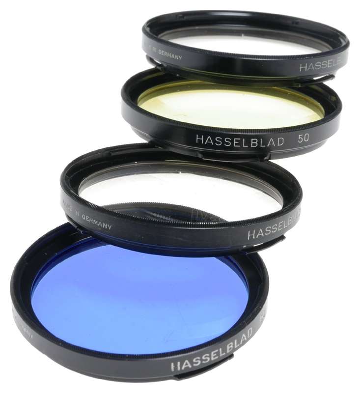 Hasselblad set of 4 Bay 50 camera lens filters HZ CB12 1,5 various