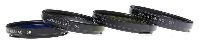 Hasselblad set of 4 Bay 50 camera lens filters HZ CB12 1,5 various