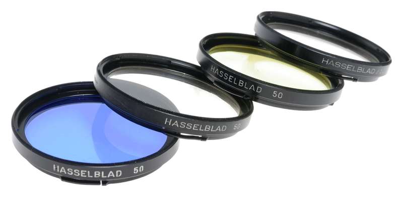 Hasselblad set of 4 Bay 50 camera lens filters HZ CB12 1,5 various