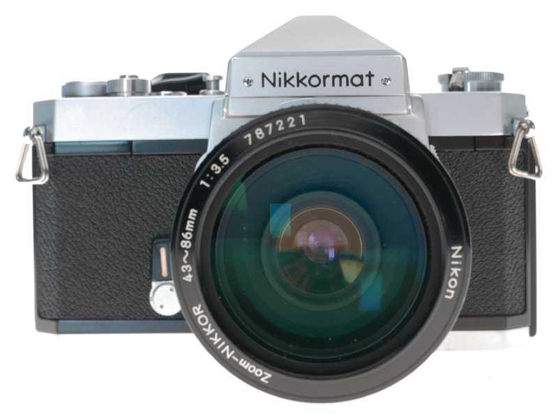 Nikon Nikkormat FTN SLR Camera Zoom-Nikkor 43-86mm 1:3.5 Lens